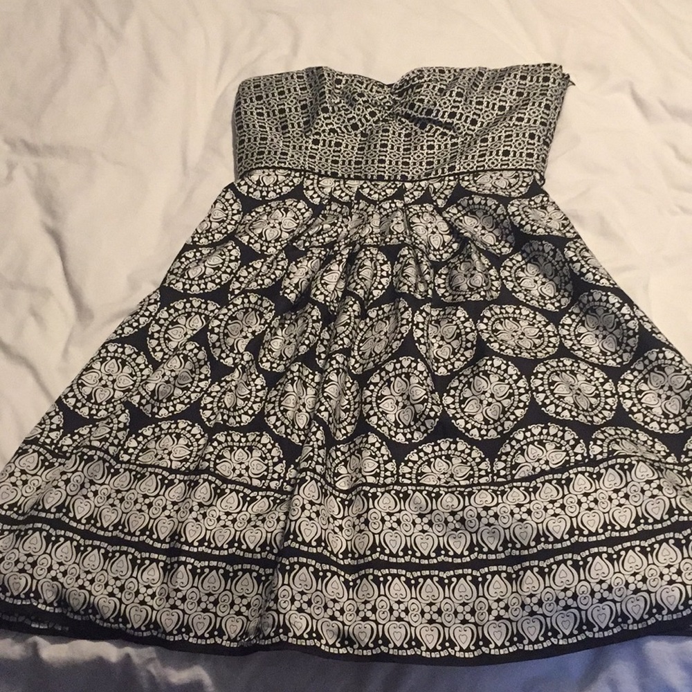 White House black market strapless dress
